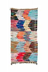 Tappeto Berberi Dal Marocco Boucherouite 135 x 265 cm