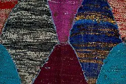 Tappeto Berberi Dal Marocco Boucherouite 125 x 225 cm