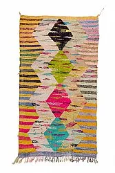 Tappeto Berberi Dal Marocco Boucherouite 140 x 250 cm