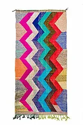 Tappeto Berberi Dal Marocco Boucherouite 135 x 265 cm