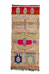 Tappeto Berberi Dal Marocco Boucherouite 260 x 110 cm