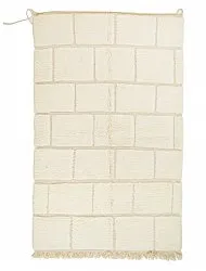 Tappeto Kilim In Stile Berbero Del Marocco Beni Ourain 145 x 255 cm