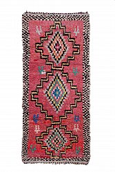 Tappeto Berberi Dal Marocco Boucherouite 285 x 130 cm