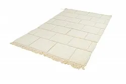 Tappeto Kilim In Stile Berbero Del Marocco Beni Ourain 145 x 255 cm