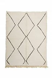 Tappeto Kilim In Stile Berbero Del Marocco Beni Ourain 260 x 165 cm