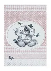 Tappeto per la camera dei bambini TAPPETI PER BAMBINI per ragazzo ragazza Atlas Teddybear rosa orsacchiotto di peluche