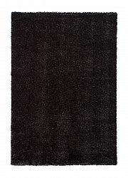 Safir Tappeto A Pelo Lungo nero rond 60x120 cm 80x 150 cm 140x200 cm 160x230 cm 200x300 cm