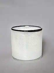 Porta candele M - Harmony (bianco/nero)
