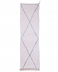 Tappeto Kilim In Stile Berbero Del Marocco Beni Ourain 290 x 80 cm