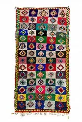 Tappeto Berberi Dal Marocco Boucherouite 290 x 145 cm