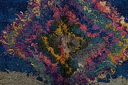Tappeto Berberi Dal Marocco Boucherouite 270 x 140 cm