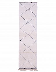 Tappeto Kilim In Stile Berbero Del Marocco Beni Ourain 310 x 80 cm