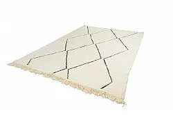 Tappeto Kilim In Stile Berbero Del Marocco Beni Ourain 200 x 290 cm