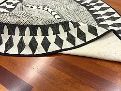 Tappeti rotondi - Marrakech (rotondo) (nero/blanco/grigio)