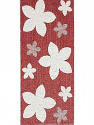 Tappeti In Plastica - L'Horredmatta Flower (rosso)