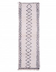 Tappeto Kilim In Stile Berbero Del Marocco Beni Ourain 305 x 95 cm