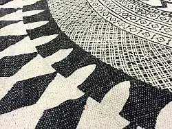 Tappeti rotondi - Marrakech (rotondo) (nero/blanco/grigio)