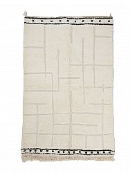 Tappeto Kilim In Stile Berbero Del Marocco Beni Ourain 240 x 160 cm
