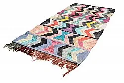 Tappeto Berberi Dal Marocco Boucherouite 130 x 290 cm
