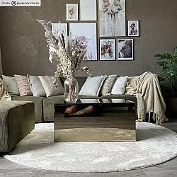 Tappeti rotondi - Aranga Super Soft Fur (beige)