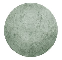 Round rugs - Aranga Super Soft Fur (green)