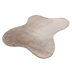Tappeto Shaggy Ondulato Asimmetrico - Aranga Super Soft Fur (marrone)