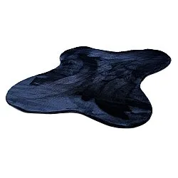 Tappeto Shaggy Ondulato Asimmetrico - Aranga Super Soft Fur (blu scuro)