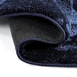 Tappeto Shaggy Ondulato Asimmetrico - Aranga Super Soft Fur (blu scuro)