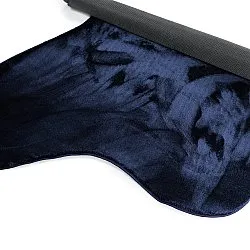 Tappeto Shaggy Ondulato Asimmetrico - Aranga Super Soft Fur (blu scuro)