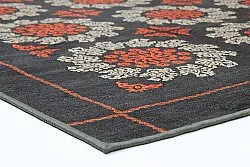 Tappeto Wilton - Florina (grigio/blu/arancia)