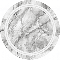 Tappeto rotondo - Attika (grigio/bianco)