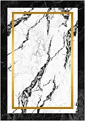 Tappeto Wilton - Avola (nero/bianco/oro)