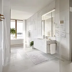 Tappeto da bagno - Bella (grigio chiaro)