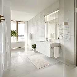 Tappeto da bagno - Bella (bianco)
