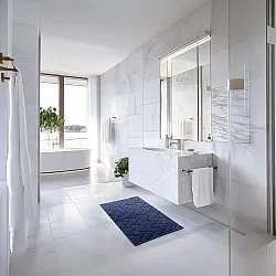 Tappeto da bagno - Bellona (blu)