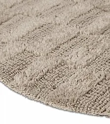 Tappeto da bagno rotondo - Bevin (beige)