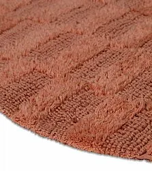 Tappeto da bagno rotondo - Bevin (terracotta)