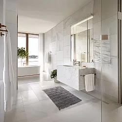 Tappeto da bagno - Duna (grigio scuro)