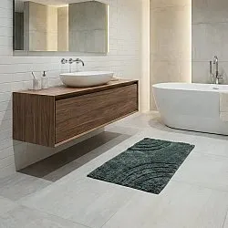 Tappeto da bagno - Eliza (verde scuro)