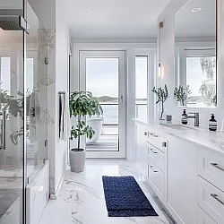 Tappeto da bagno - Elvie (blu)