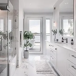 Tappeto da bagno - Elvie (grigio chiaro)