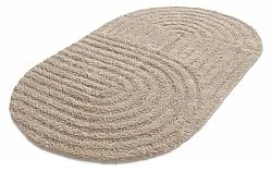 Tappeto da bagno ovale - Embla (beige)