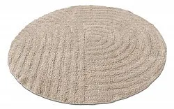 Tappeto da bagno rotondo - Embla (beige)
