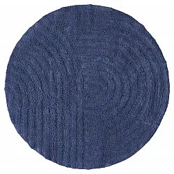 Tappeto da bagno rotondo - Embla (blu)