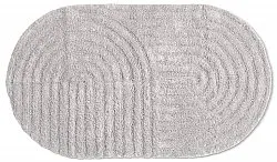 Tappeto da bagno ovale - Embla (grigio chiaro)