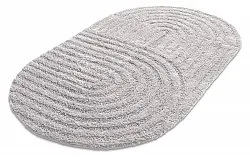 Tappeto da bagno ovale - Embla (grigio chiaro)