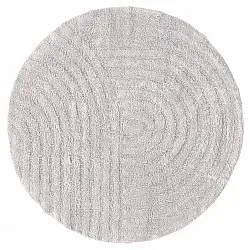 Tappeto da bagno rotondo - Embla (grigio chiaro)