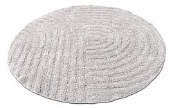 Tappeto da bagno rotondo - Embla (grigio chiaro)