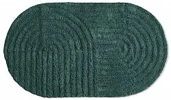 Tappeto da bagno ovale - Embla (verde scuro)