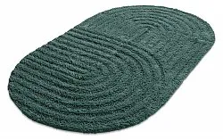 Tappeto da bagno ovale - Embla (verde scuro)